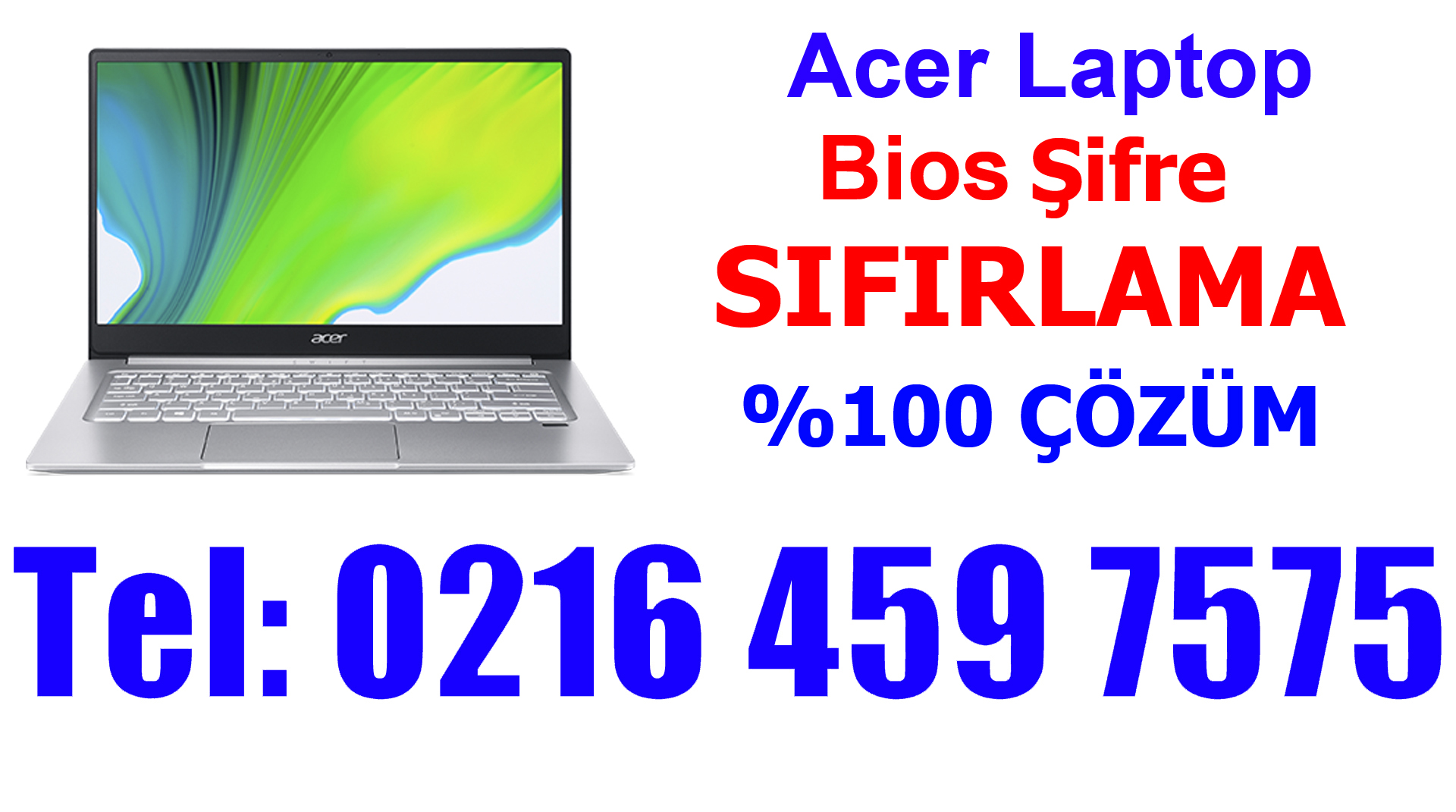 Acer Laptop Bios Şifresi Sıfırlama